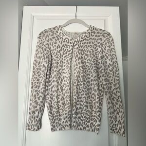 J. Crew Leopard Print Cardigan